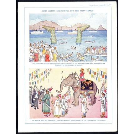 SOME SILLIER SUGGESTIONS 1934 George Morrow PUNCH CARTOON PAGE #2