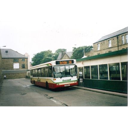 Colour Photograph of Rossendale Transport Ltd. - R6 BLU ex. Blue Bus of Horwich