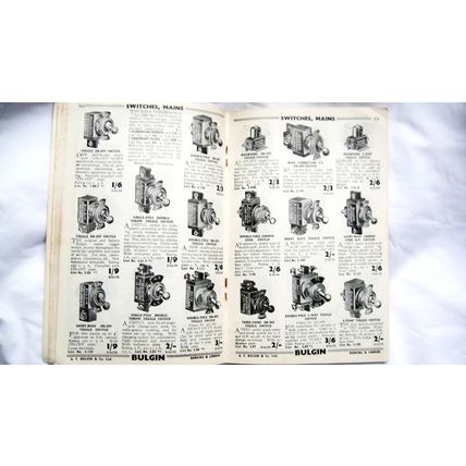 Bulgin Catalogue 1937 to 1938 Vintage Valve Television Radio, WWII WW2 Equipment