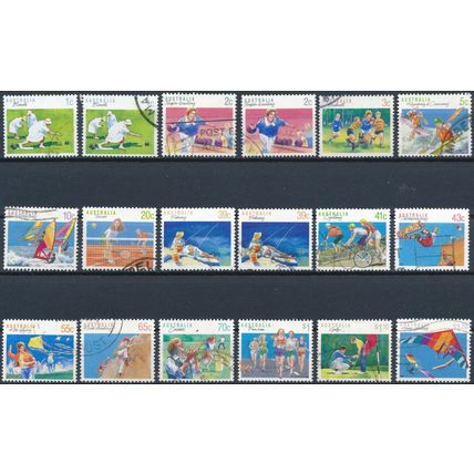 Sports: 18 Values - Australia 1989 - F H