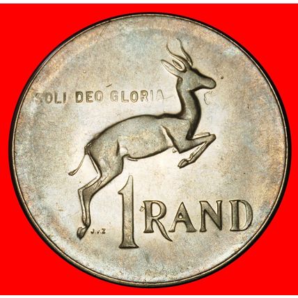 Ⰶ SPRINGBOK (1977-1989): SOUTH AFRICA ★ 1 RAND 1980 DIE A! ★LOW START★NO RESERVE