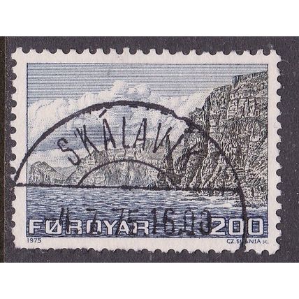 Faroe Islands 1975 SKALAVIK POSTMARK on West Sandoy 200o VGC