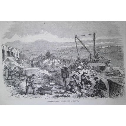 The Late Outbreak Among the Convicts at Chatham - Illustrated London News, 1861