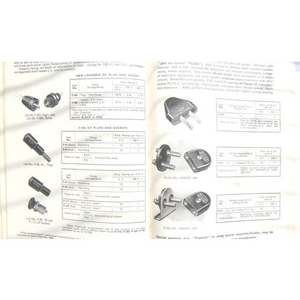 Bulgin Catalogue 1954 to 1955 See What Your Vintage Valve Hi-Fi is Made From