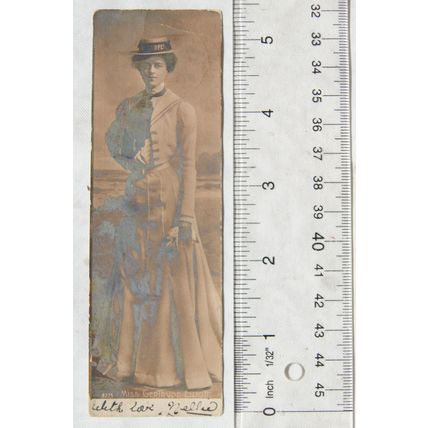1904 miniature postcard Miss Gertrude Elliott