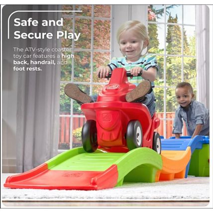 Step2 Up & Down Roller Coaster Kids Ride On Toy, Push Car, Indoor/Outdoor Playse