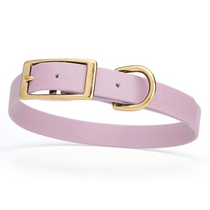 Dog Pet Collar with Brass Hardware Size M W 3/4” L 15” - 18” Pastel Purple