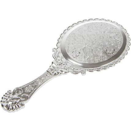 BAOZOON Vintage Hand Mirror with Handle - Cute Cosmetic Handheld Mirror Vanity M