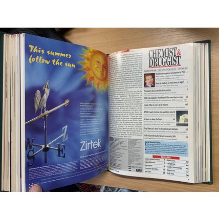 APOTHECARY "CHEMIST & D" PHARMACY BOUND MAGS JAN TO JUNE 1998 3.8kg BOOK (EV4)