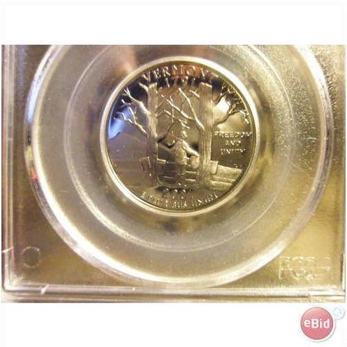 2001 S Vermont PCGS PR-69 DCAM (FREE SHIPPING)