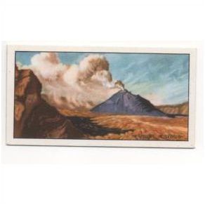 1954 Beaulah's of Boston Marvels of the World Trade card # 19 Mount Vesuvius