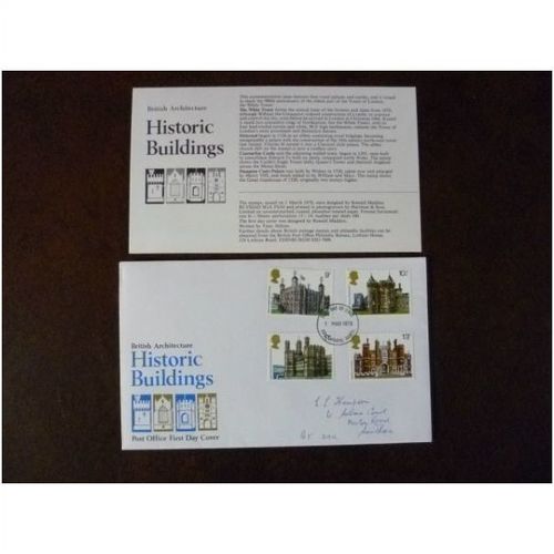 1978 GB Historic Buildings stamps PO FDC Portsmouth date stamp Architecture