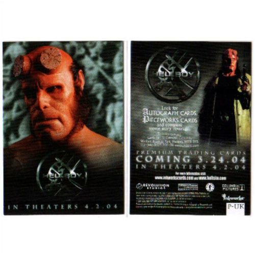 Hellboy the Movie Promo Trading Card P-UK from Inkworks