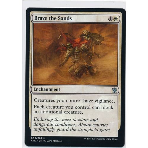 Magic the Gathering MTG Khans of Tarkir 005/269 Brave the Sands