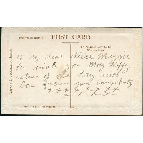 Rotary Photo Vintage British Postcard - Birthday Greetings To My Dear Niece