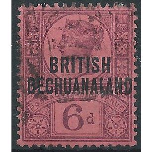 Bechuanaland 1891 SG36 6d Purple/Rose-Red Fine Used ..