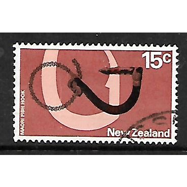 NEW ZEALAND 1971 15c FISH HOOK SG 926 FINE USED