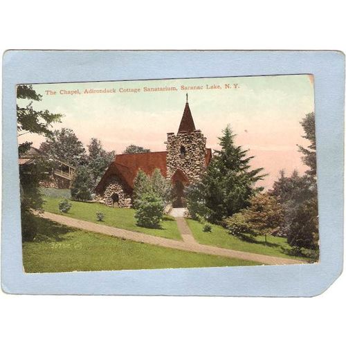 New York Saranac Lake The Chapel Adirondack Cottage Sanitarium ny_box5~1947