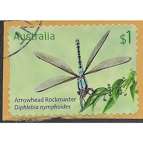 AUS 2017 $1.00 (S/A) 'DRAGONFLIES - ARROWHEAD' (ON PAPER) FINE USED (EBID64-086)