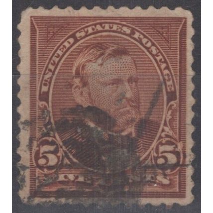 ZAYIX - 1895 US 270 Used F-VF - 5c chocolate President Grant 113022-S34