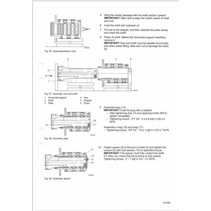 Volvo EC290B Excavator Transmission Slew Service Manual VOE2124354169 2002 PDF
