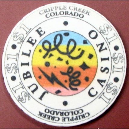 Jubilee. $1 Casino Chip. Cripple Creek, CO. 14B.