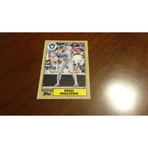 1987 Topps Card # 741 Paul Molitor Near Mint - Mint (8) Milwaukee Brewers