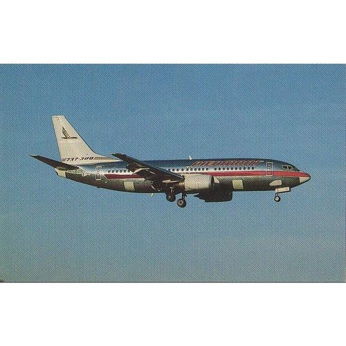 Piedmont Boeing B737 301 Aircraft Postcard (A10737)