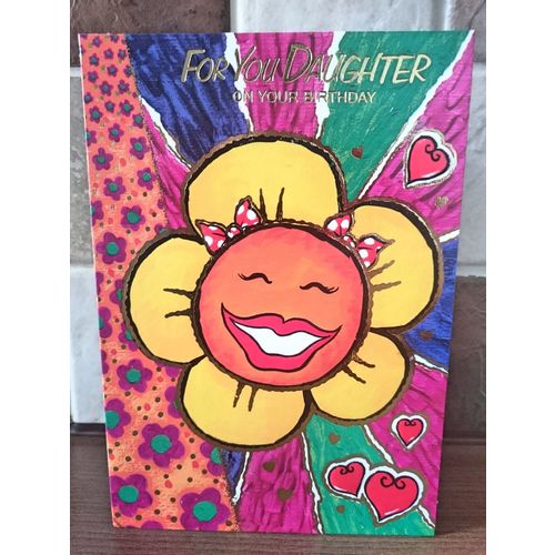 daughter birthday card - For You Daughter On Your Birthday - flower