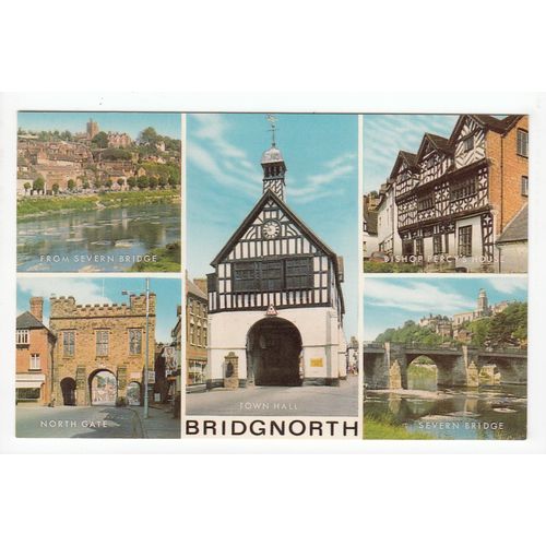 Multiview of Bridgnorth Postcard Shropshire 08g