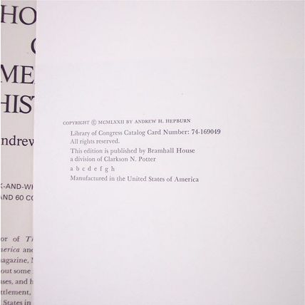 Great Houses of American History by Andrew H. Hepburn, HC/DJ, 1972