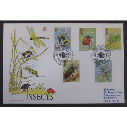 STUART- INSECTS FIRST DAY COVER 1985