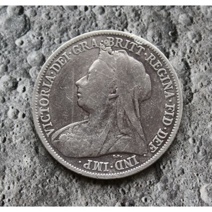 1894 Queen Victoria Silver 92.5% Veiled head Shilling 1/- British English