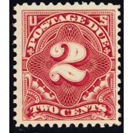 J39, Mint F-VF NH 2¢ Postage Due Stamp CV $40.00 - Stuart Katz