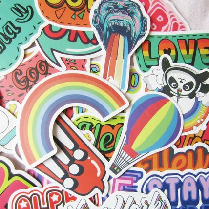 25 Rainbow Mix Stickers Loose Random Selection Fun Scrapbooking Decorate ST24