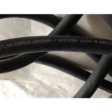 NEW ATLAS-COPCO 4231506018,4cdr 16 Awg E41663 NUTRUNNER TO CONTROLLER CABLE,Th