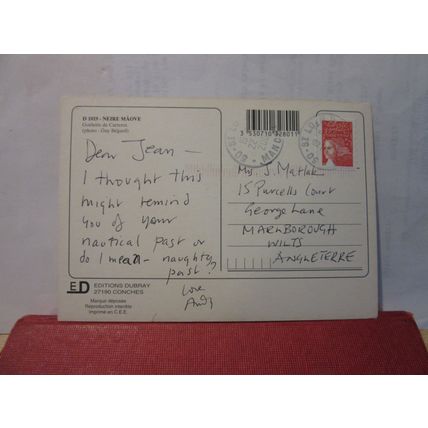 'NEIRE MAOVE', GOELETTE DE CARTERET, FRANCE used postcard 2003 pm =