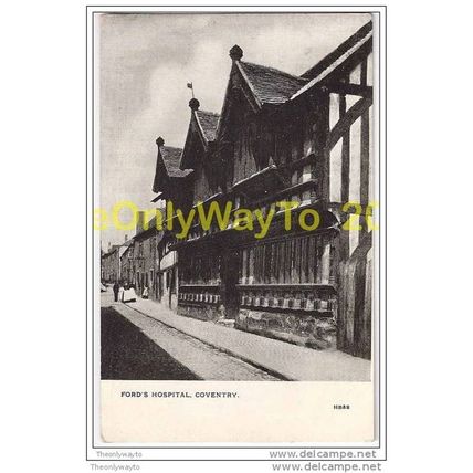 FORD'S HOSPITAL, COVENTRY, WARWICKSHIRE, ENGLAND, c1910s?, Postcard