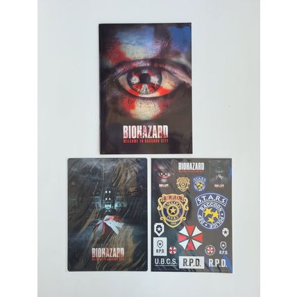 BIOHAZARD Welcome To Raccoon City Movie Pamphlet + Shitajiki + Sticker Set