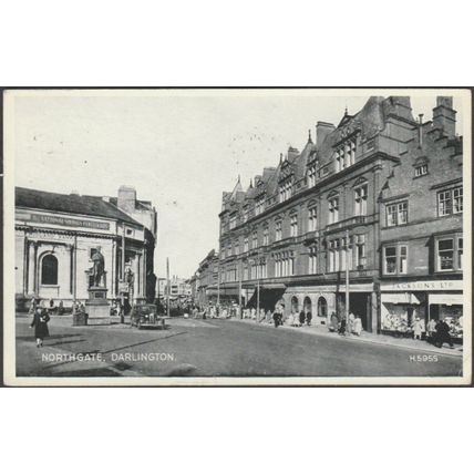 Northgate, Darlington, Co Durham, 1956 - Valentine's Postcard