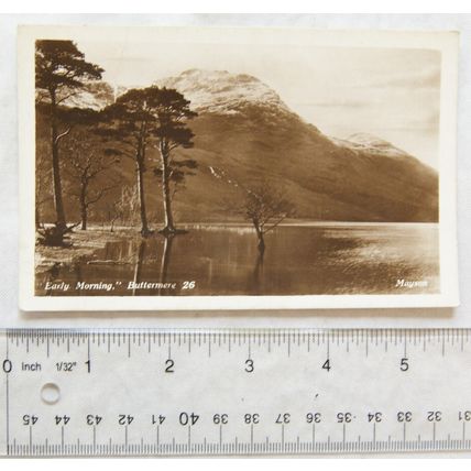 old postcard Early Morning, Buttermere