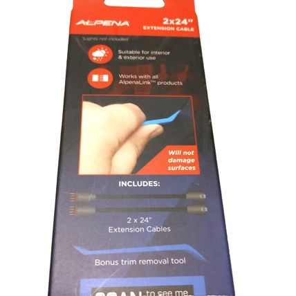 NEW Alpena AlpenaLink 2 x 24'' Wire Extensions Cables Interior Exterior Use