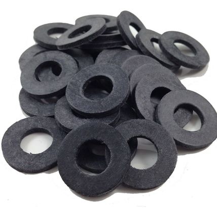 8mm THICK BLACK NEOPRENE RUBBER WASHERS TO SUIT M8 SCREWS & BOLTS WASHER