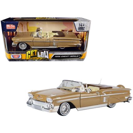1958 Chevrolet Impala Convertible Lowrider Light Brown with Cream Interior "G...