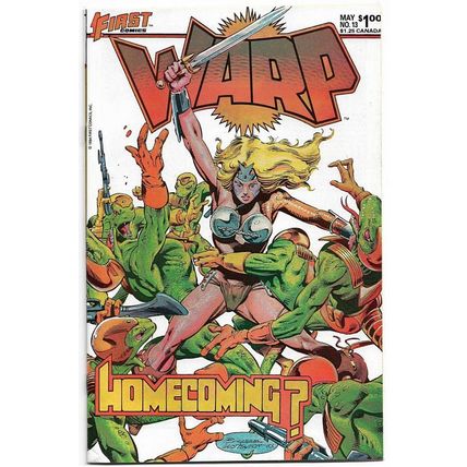 Warp #13 (1984) *First Comics / Cover Artwork By Jerry Bingham / Classic Sci-Fi*