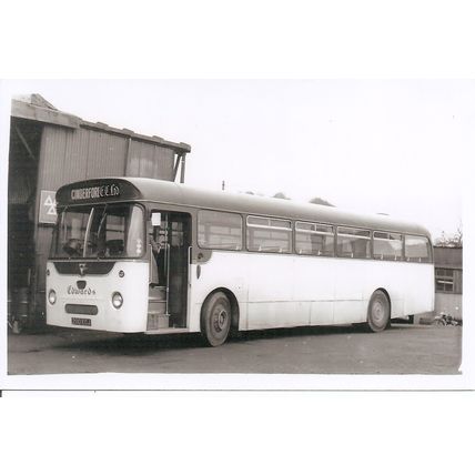 Black & White Photograph of Edward's Coaches of Lydbrook - 200 ECJ ex. Yeomans