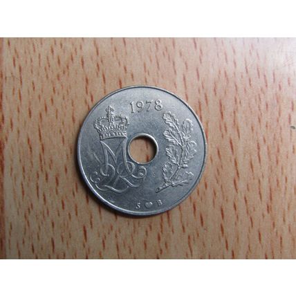 Denmark 1978 25 Ore Coin
