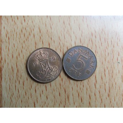 Denmark 1979 5 Ore Coin