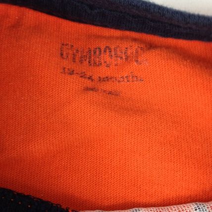 Gymboree Boys Toddler Long Sleeve T-Shirt Orange "Run Wild" Sz 24M