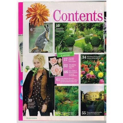 Woman's Weekly Gardening Magazine Autumn September 2011 Living Series